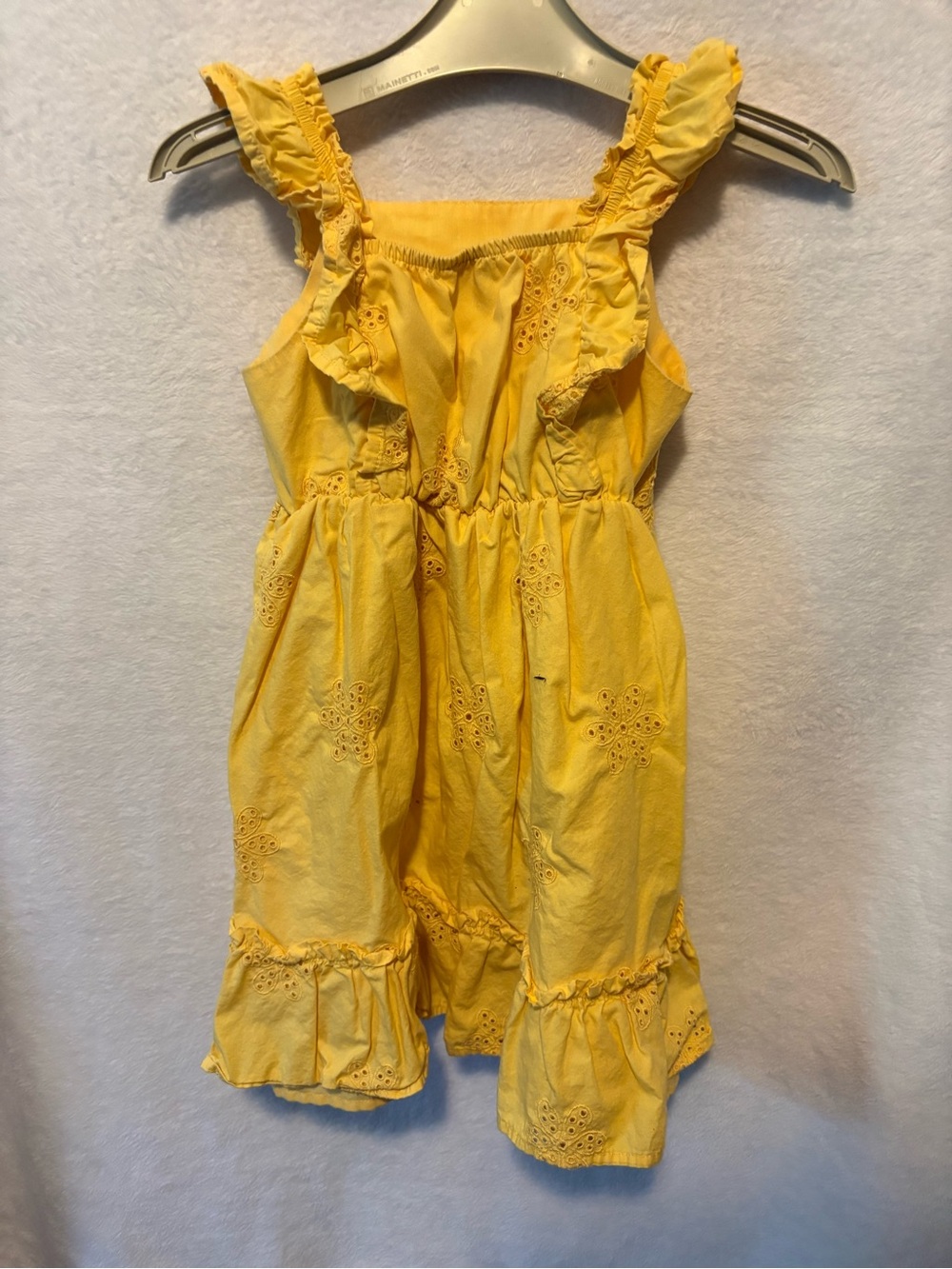 wonder nation Yellow Eyelet Ruffle Sundress - Picture 2 of 3